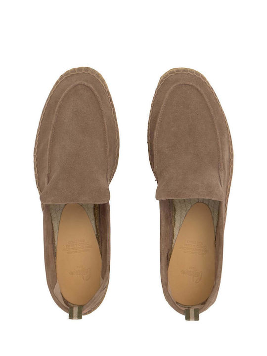 Suede Men's Casual Shoes Beige
