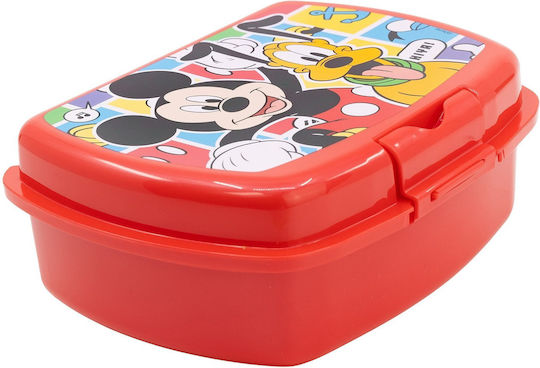 Stor Recipient pentru copii din plastic Mickey Roșu x x 5.6buc