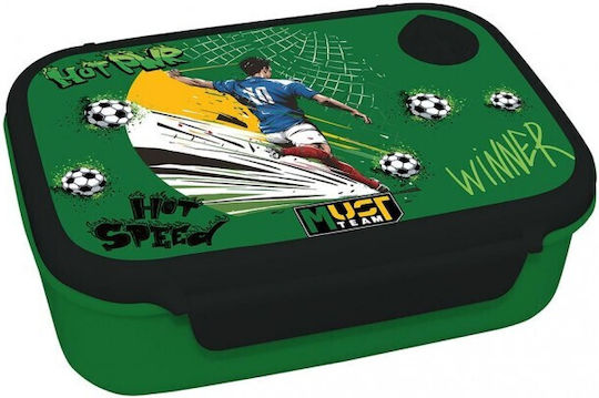 Must Team Kunststoff Kinderlebensmittelbehälter Abendessen-Set Fußball 0,5 Liter