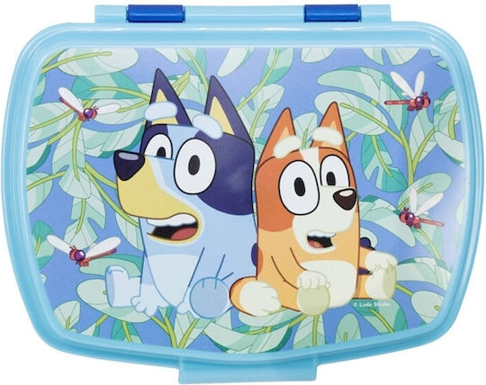 Bluey Plastic Kids Food Container Green