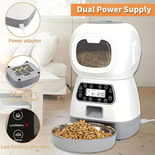 Automatic Bowl Food for Dog & Cat 3.5lt