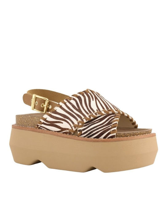 Colors Of California Summer Women's Brown Platforms