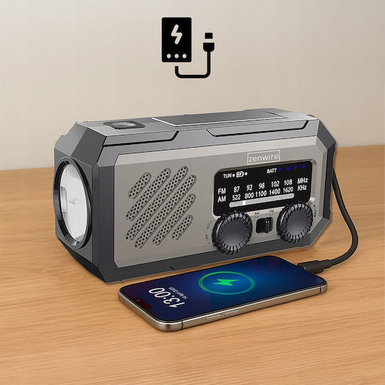 Zenwire Vibe Y2 Handheld Radio Solar mit USB Schwarz