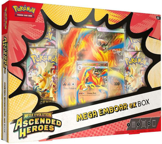 Pokemon Mega Emboar Ex Mega Evolution: Ascended Heroes Booster Box Mega Emboar eX Box (EN)