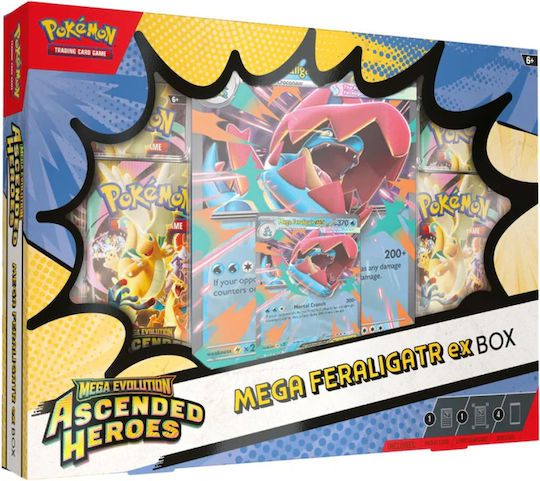 Pokemon Mega Feraligatr EX Mega-Entwicklung: Erhöhte Helden Booster-Box (Englisch)