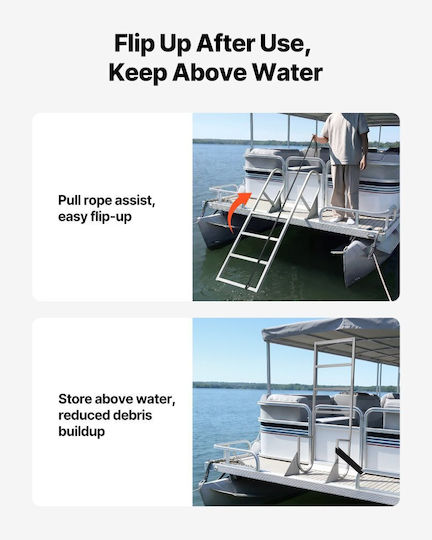 Vevor Aluminum Light Blue Pool Ladder
