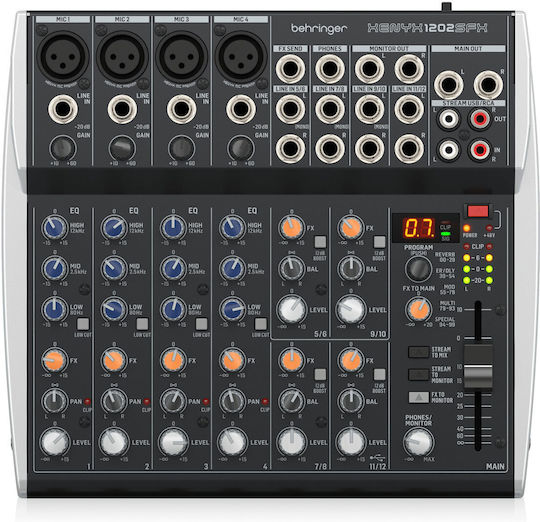 Behringer Xenyx 1202SFX 4 XLR Inputs