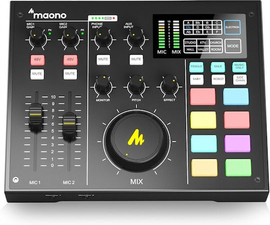 Maono Maonocaster Ψηφιακή Κονσόλα 4.0 Καναλιών / 2 Εισόδους XLR