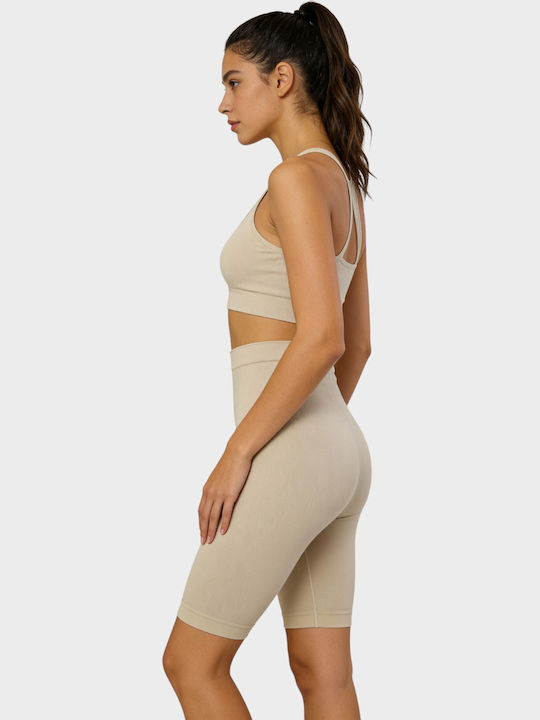 Flex&Fit Boxer Σύσφιξης Χωρίς Ραφές Μπεζ