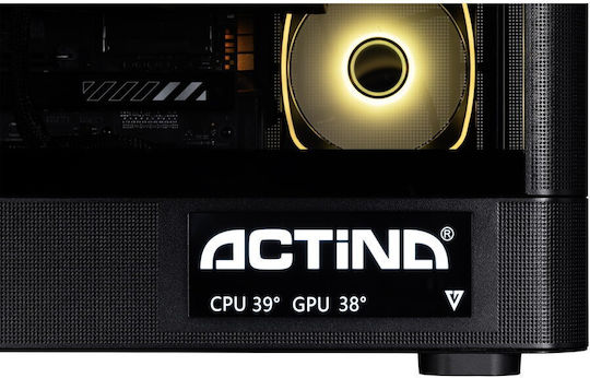Actina Гейминг Настолен Компютър Ryzen 9-9900X3D 32GB DDR5 1TB SSD GeForce RTX 5070 Ti W11 Home