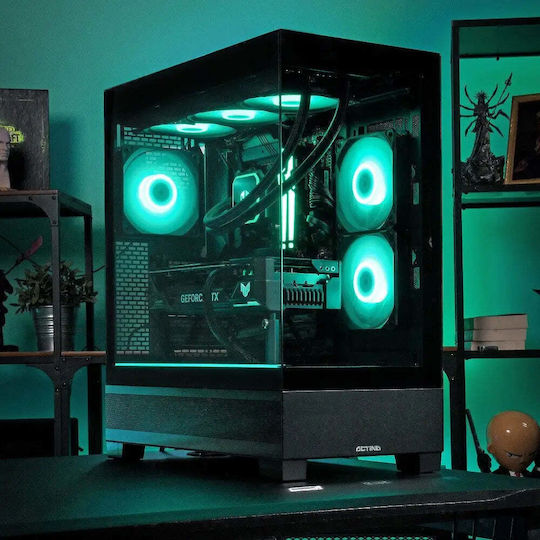 Actina Гейминг Настолен компютър (Ryzen 9-7900/32GB DDR5/1.0TB SSD/Radeon RX 9070 XT/Без операционна система)