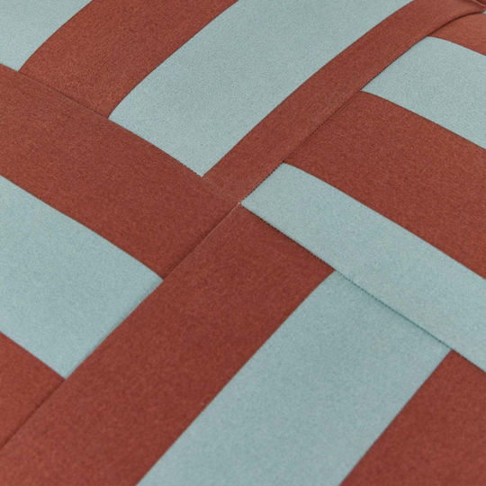 Bean Bag Stool Waterproof Toffee Blue Stripes