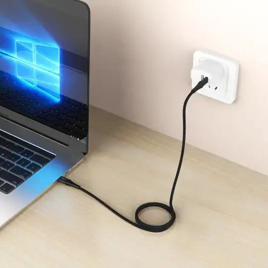 Tech-Protect Ultraboost USB 2.0 Cable USB-C male - USB-C 100W Μαύρο 1m