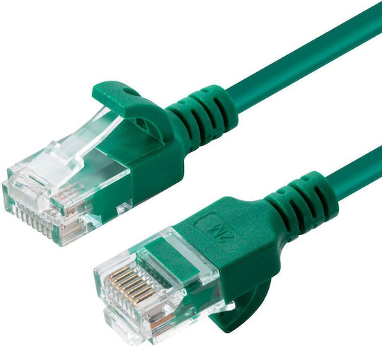 Microconnect U/UTP Cat.6a (Gigabit) Καλώδιο Δικτύου Ethernet 2m Πράσινο