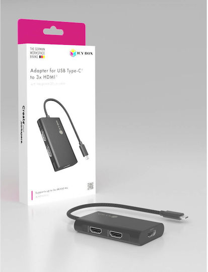 Icy Box Konverter USB-C männlich zu HDMI weiblich 1Stück IB-AD1030-C
