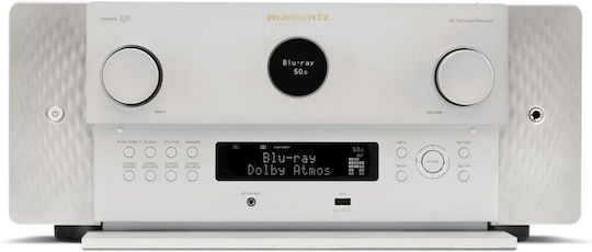 Marantz Cinema 40 Ενισχυτής Home Cinema 4K/8K 9.2 Καναλιών 125W/8Ω 165W/6Ω με HDR και Dolby Atmos Ασημί