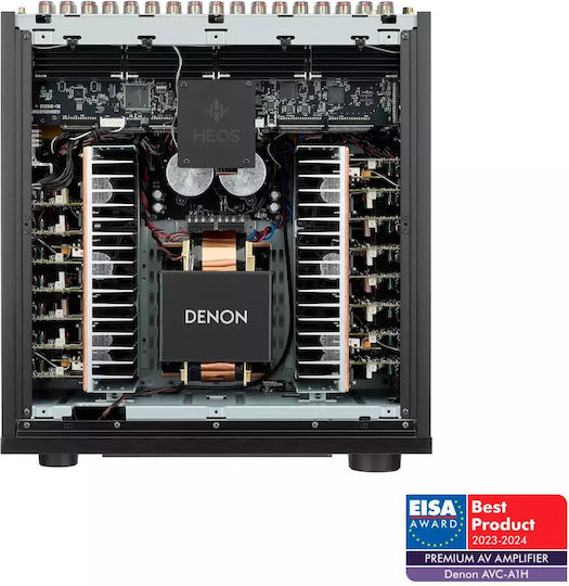 Denon AVC-A1H Home Cinema Amplifier 4K/8K 15.4 Channels 150W/8Ω 190W/6Ω with HDR and Dolby Atmos Black