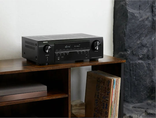 Denon AVC-S670H Home Cinema Receiver 4K/8K 5.2 Channels 75W/8Ω 150W/6Ω with HDR and Dolby Atmos Black