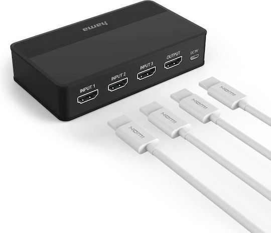 HAMA 4k-HDMI 3x1 HDMI Switch 00121770