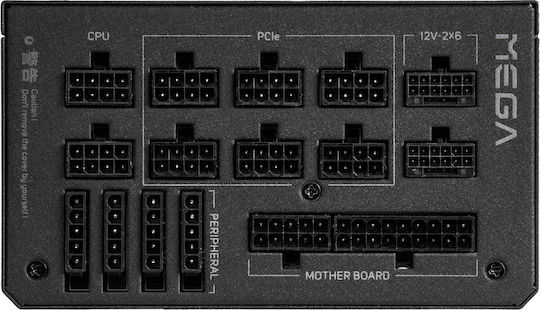 FSP/Fortron MEGA TI 1600W Black Computer Power Supply Full Modular 80 Plus Titanium