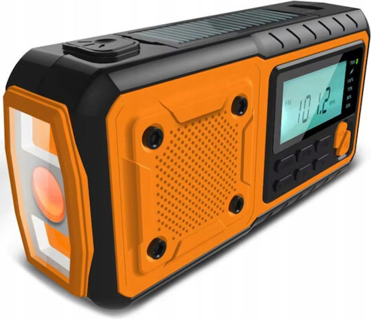 ZD1FMA3QWSM5000 Radio Portabil Solar cu USB Portocaliu