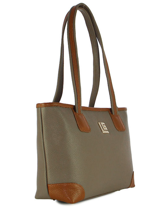 Damentasche Aus Leder Taupe