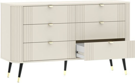 Συρταριέρα από Ξύλο & Μέταλλο Mormone 101 138x40x80εκ. Συρταριέρα από Ξύλο & Μέταλλο Mormone 101 138x40x80εκ.