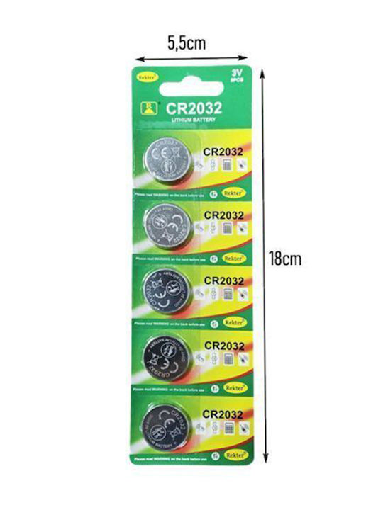 Batterien Lithium für Uhren CR2032 3V 5Stück