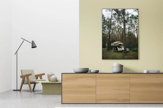 Πίνακας Car Camping In Forest Κάμπινγκ Αυτοκινήτου Στο Δάσος 40x65