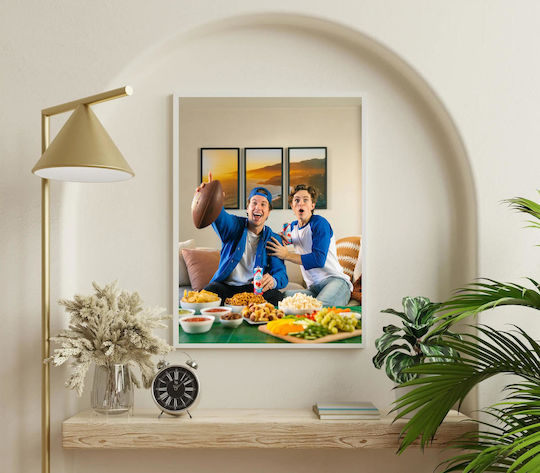 Football Game Snack Time Painting 70x100