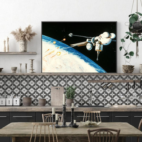 Gemälde Space Railgun 100x70