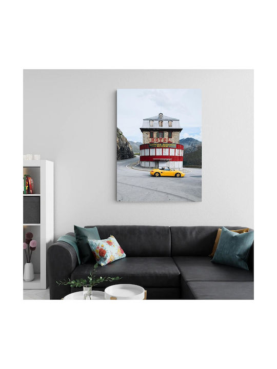 Vintage Hotel Sports Car Vintage Gemälde 100x150