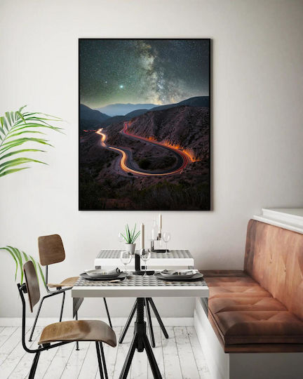 Winding Road Under Stars Gemälde 70x100