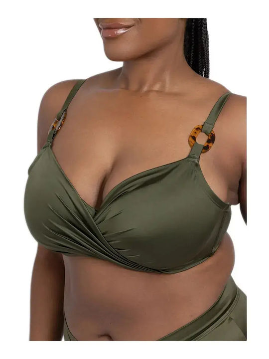 Bikini Bra With Padding Khaki