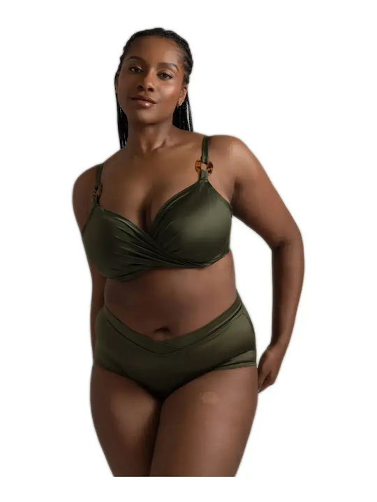 Bikini Bra With Padding Khaki