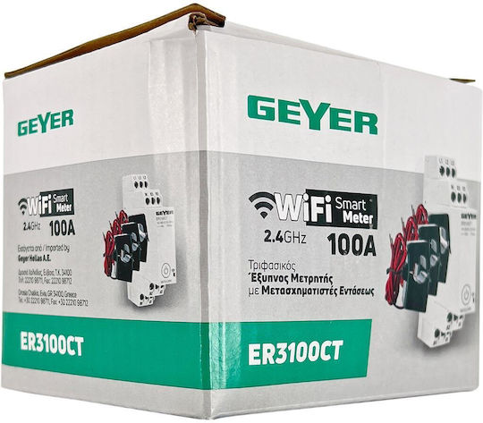 Geyer Energy Analyzer Electric Panel Analog Rail ER3100CT