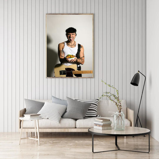 Painting Tattooed Musician A Bowl Food Musician Tattoo One Bowl Food 70x100