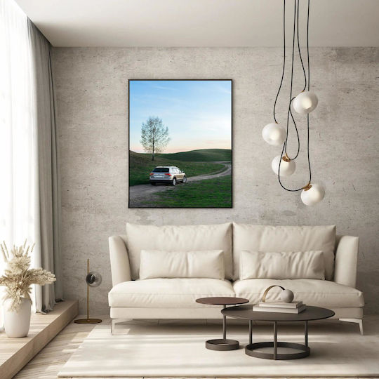 Painting Car On A Serene Country Road Car Serene Provincial Road 40x65