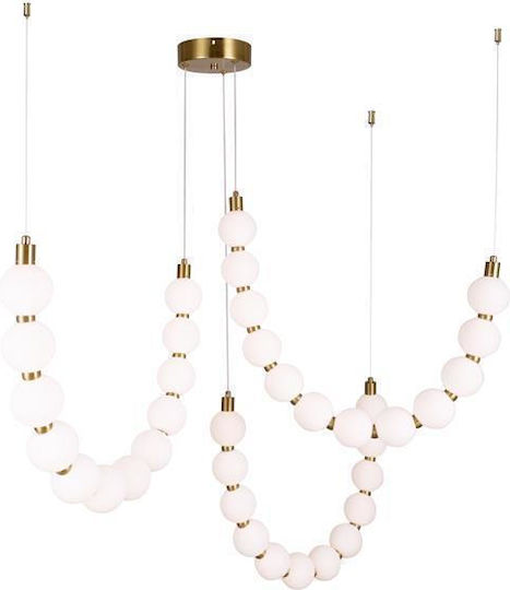 Eurolamp Trea Bronze LED Ceiling Light with Warm White Light 90x189x189cm