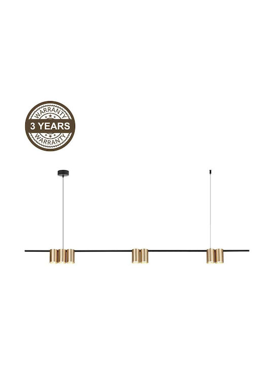 Domoletti Hängelampe Gold für 7 Lampen GU10