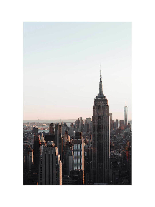 Gemälde New York City Skyline bei Dämmerung Ο Ορίζοντας Νέας Υόρκης στο Σούρουπο 70x100