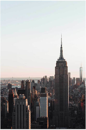 Πίνακας New York City Skyline At Dusk Ο Ορίζοντας Νέας Υόρκης Στο Σούρουπο 70x100