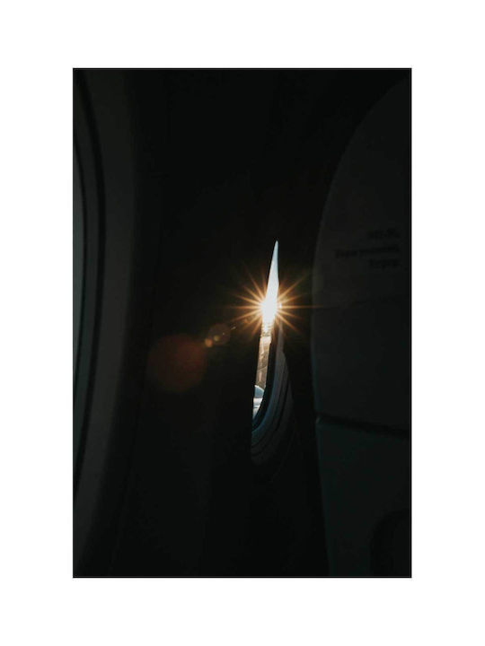 Панел Sunrise Through An Airplane Window Анатоли Ту Илиу Меса Ена Параθυро Аероплану 80x120