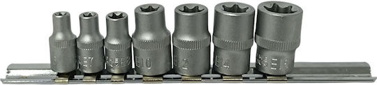 Set Prize Torx Femele 7 Bucăți ¼ + & ⅜ Inch