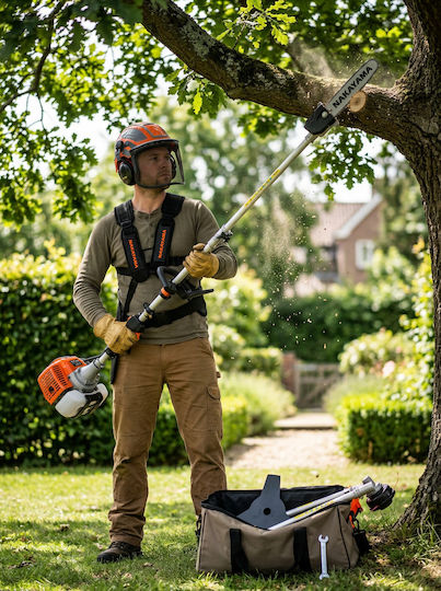 Nakayama PS5170 Garden Multi Tool Gasoline 4 in 1: Pole Chainsaw / Brush Cutter / Hedge Trimmer / Extension
