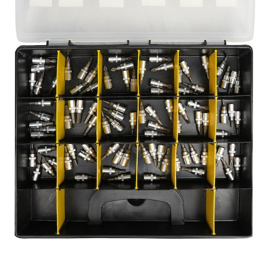 JBM Socket with Motor Allen, Torx, Straight, Phillips and Socket 1/4'' Set 18pcs