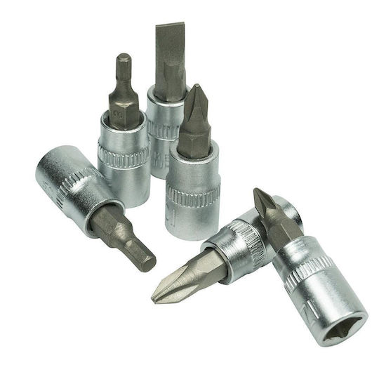 JBM Socket with Motor Allen, Torx, Straight, Phillips and Socket 1/4'' Set 18pcs