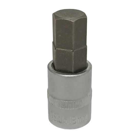 Bit-Stecknuss mit Inbusschlüssel-Bit und Antriebsvierkant 1/2'' Größe H18x70mm 1Stück