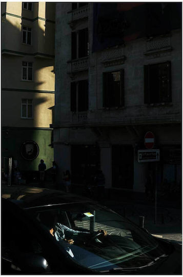 Painting Shadowy Urban Scene Car Shadowy Urban Scene Car 40x65