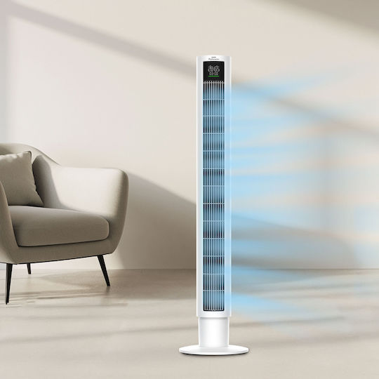Rohnson Tower Fan 60W with Remote Control White
